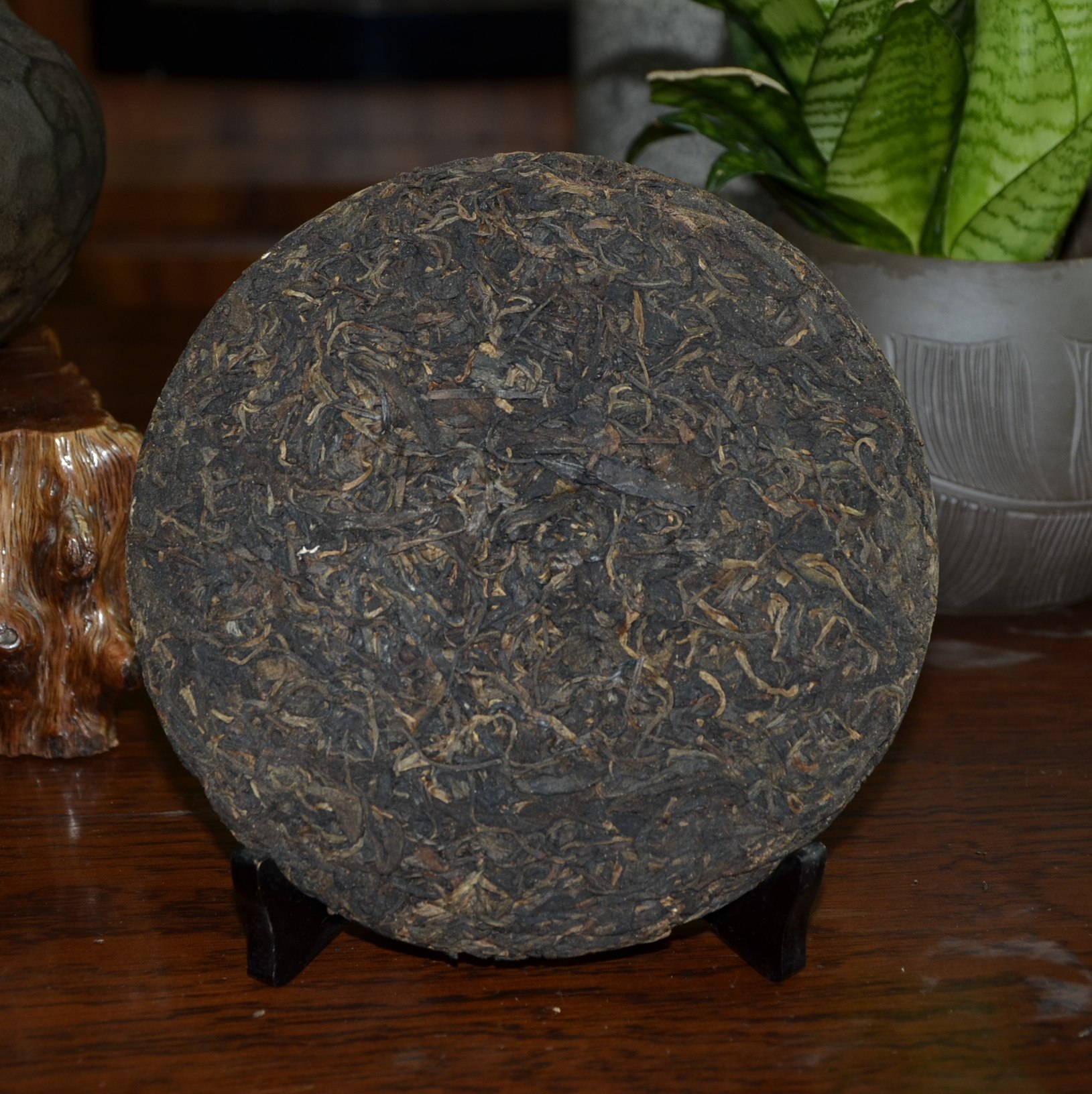 1片 03年 勐宋百年古树普洱茶饼 李正行签名 380克/片 生茶