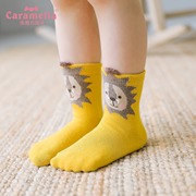 caramella baby socks children's cotton thickened socks spring and autumn cotton socks boys and girls socks middle tube baby socks