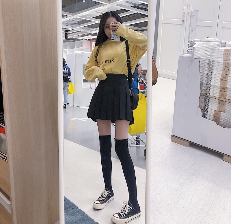 Skirts women 2019 new pattern student Pleated skirt Short skirt summer Korean Edition Paige Show thin A word skirt white skirtin the Women's clothing/Boutique , Skirts category - from Buy2taobao.com to provide professional Taobao agent buy service