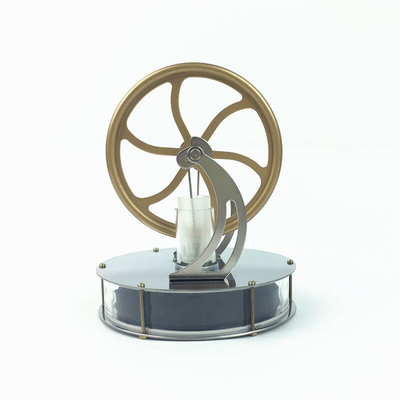 圆形低温斯特林发动机热机外燃机蒸汽机物理科学实验模型生日礼物