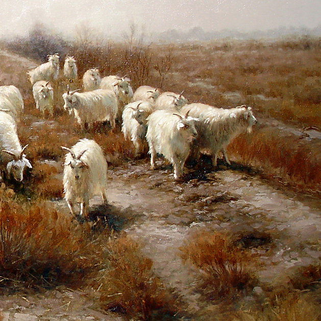 【学院艺术】内蒙古艺术学院 高飞 《羊群之一》 布面油画