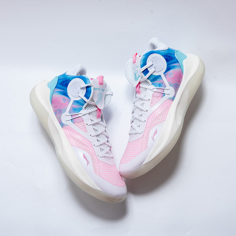 李宁男鞋运动鞋音速9team冰淇淋耐磨实战篮球鞋abpr017 abar039