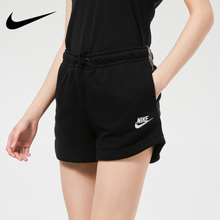 Nike耐克运动短裤女裤2022夏新款黑色热裤五分裤休闲裤CJ2159-010