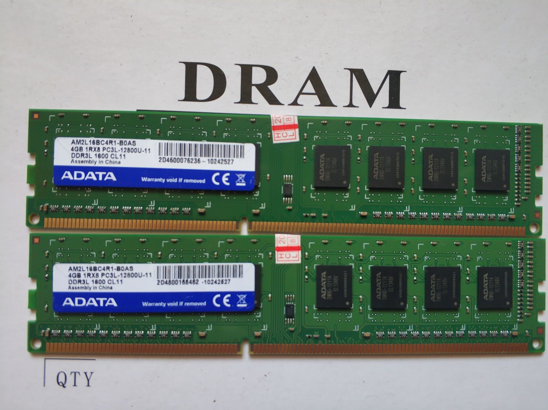 原装 威刚4g ddr3l 1600 pc3l-12800u 三代台式机内存条 低电压 -