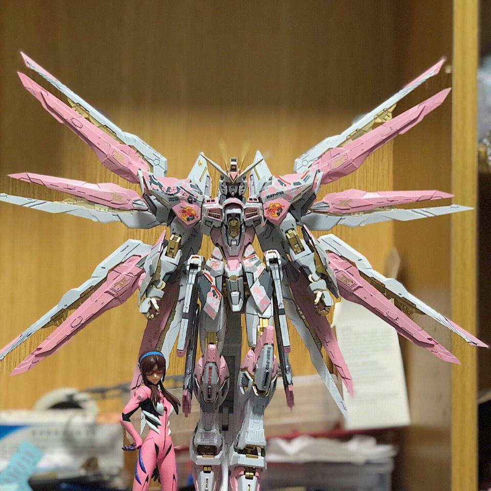 大班强袭自由mg樱花配色改色喷涂高达模8802男生礼物15天内发货