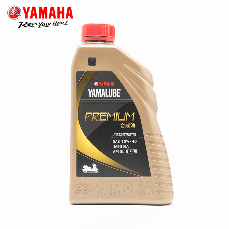 yamaha雅马哈摩托车机油 合成油 创核踏板 10w-40 sl 0.8l