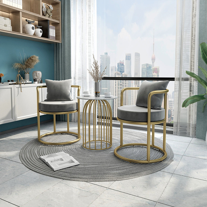 北欧卧室飘窗网红沙发椅阳台小桌椅一桌两椅茶几休闲桌三件套组合