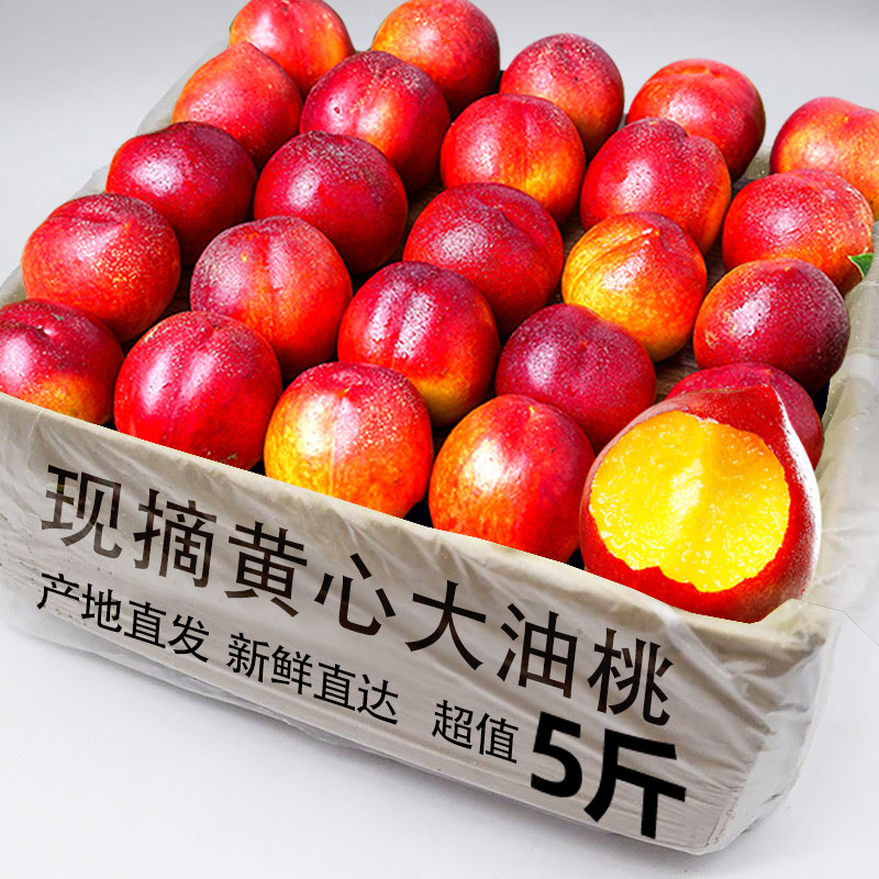 黄心油桃新鲜5斤应季水果现摘脆黄肉