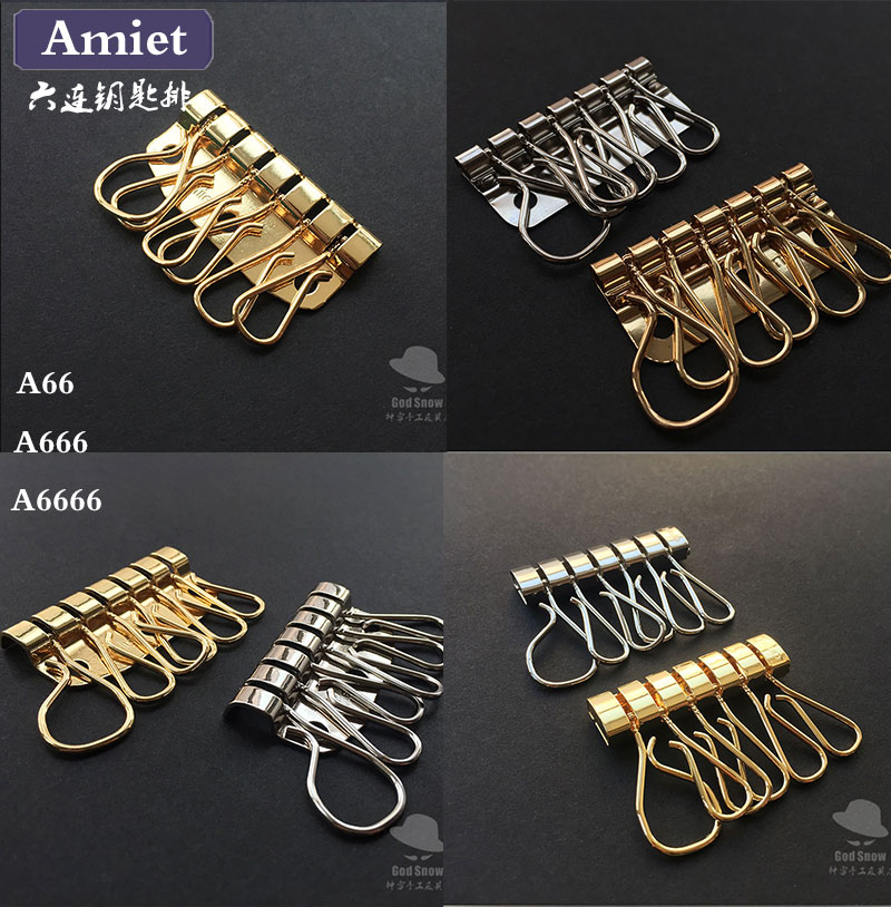 瑞士A66/A666/A6666 Amiet 6环进口钥匙排 大环 金色镍色 手工包在类目 节庆用品/礼品, 创意礼品, 钥匙扣中 - 来自Buy2taobao.com提供专业的淘宝代购服务