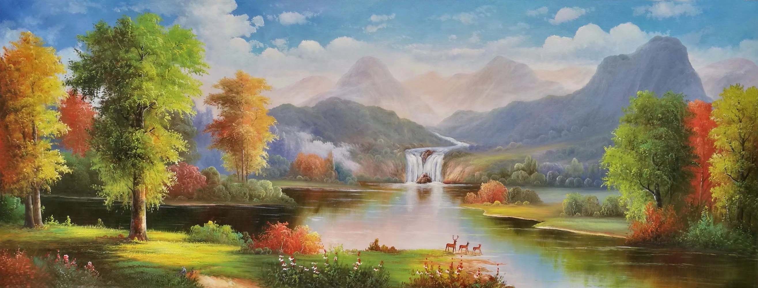 王洁《风景01》油画大幅