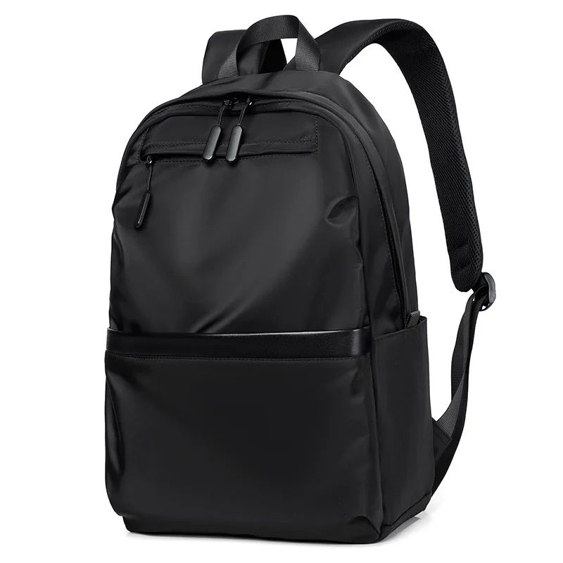 New Style Men's Business Backpack Nylon Solid Color Large Ca