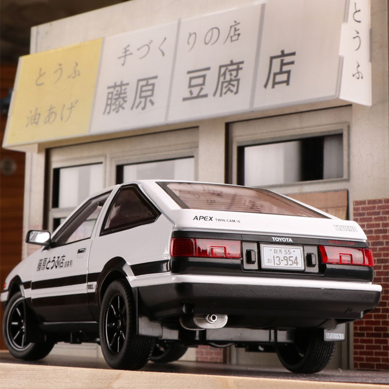 ae86车模合金玩具车头文字d藤原拓海豆腐店gtr秋名山赛车模型礼物