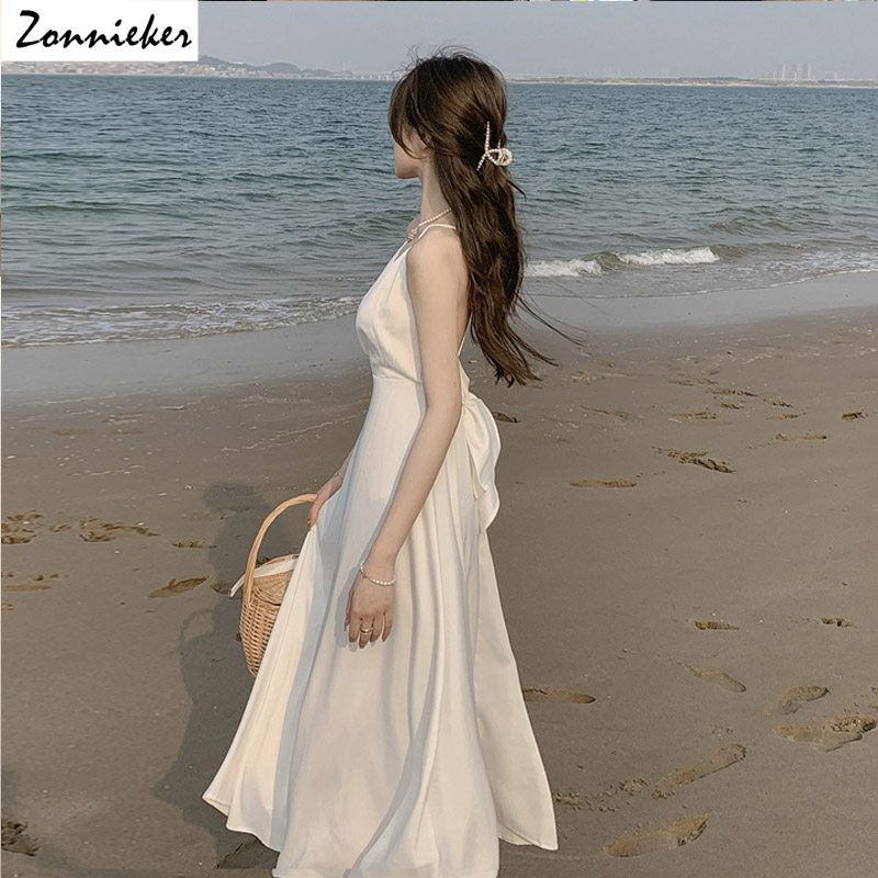 露背连衣裙长裙夏