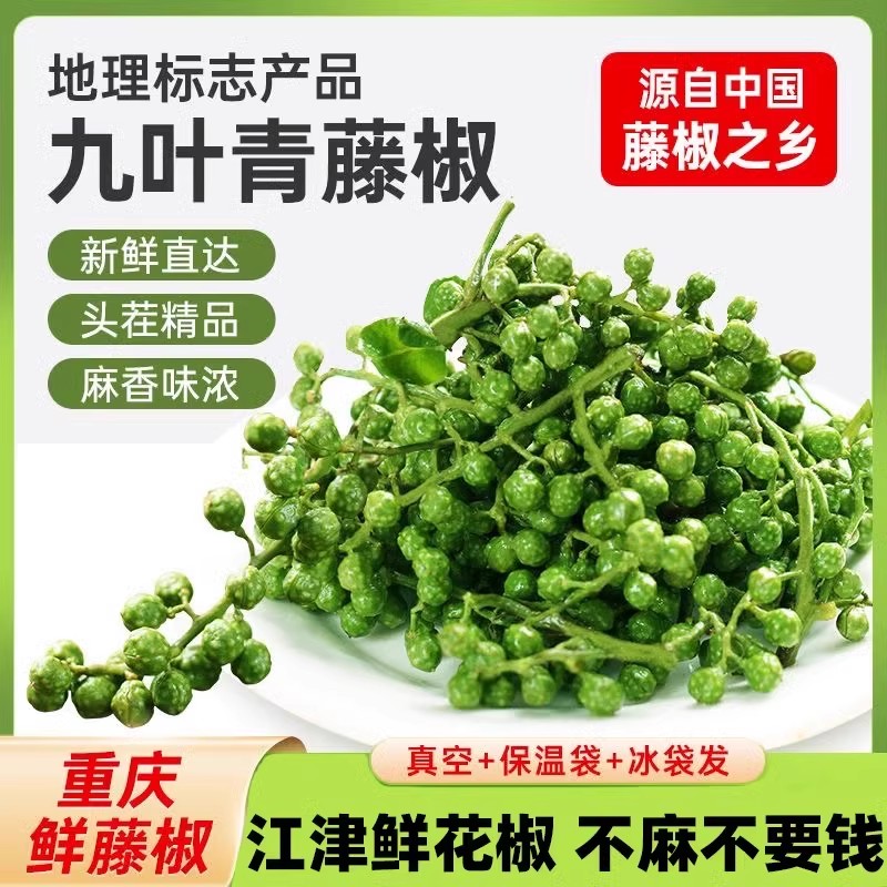 青花椒新鲜350g重庆江津鲜藤椒四