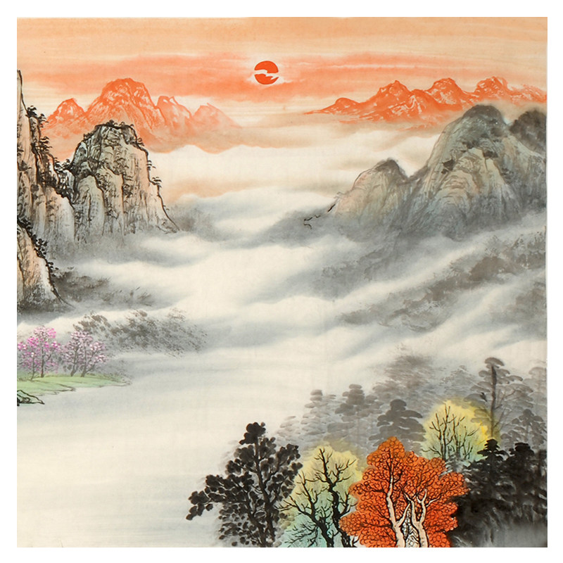 潘兴鹏《锦绣山河》1.8米 桂林市美协会员