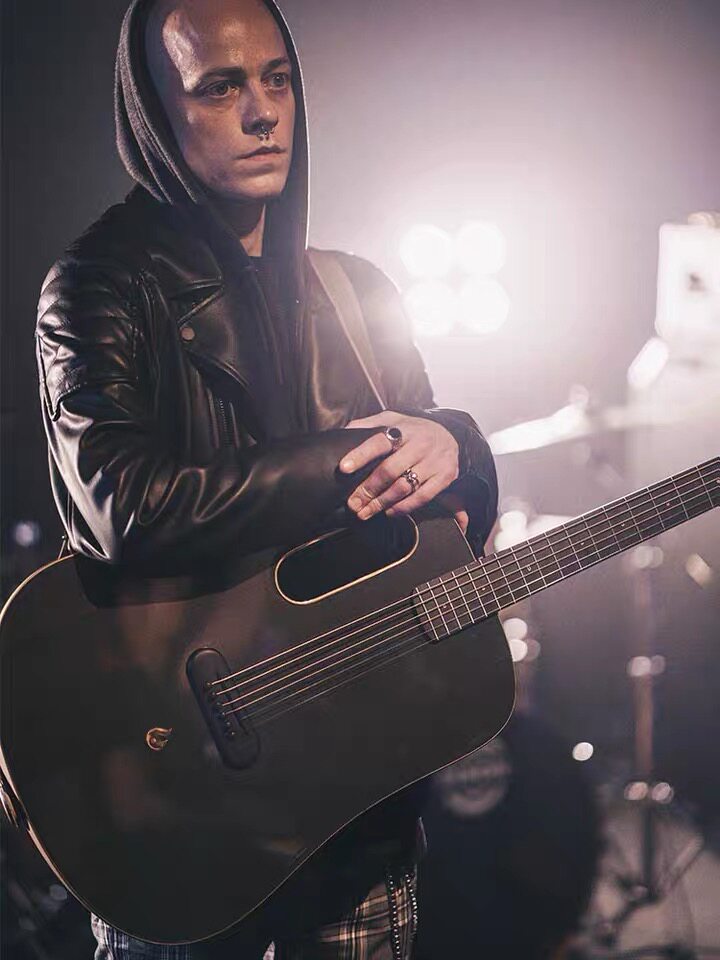 拿火吉他lavamepro民谣碳纤维吉他41寸男女专业演奏电箱吉他