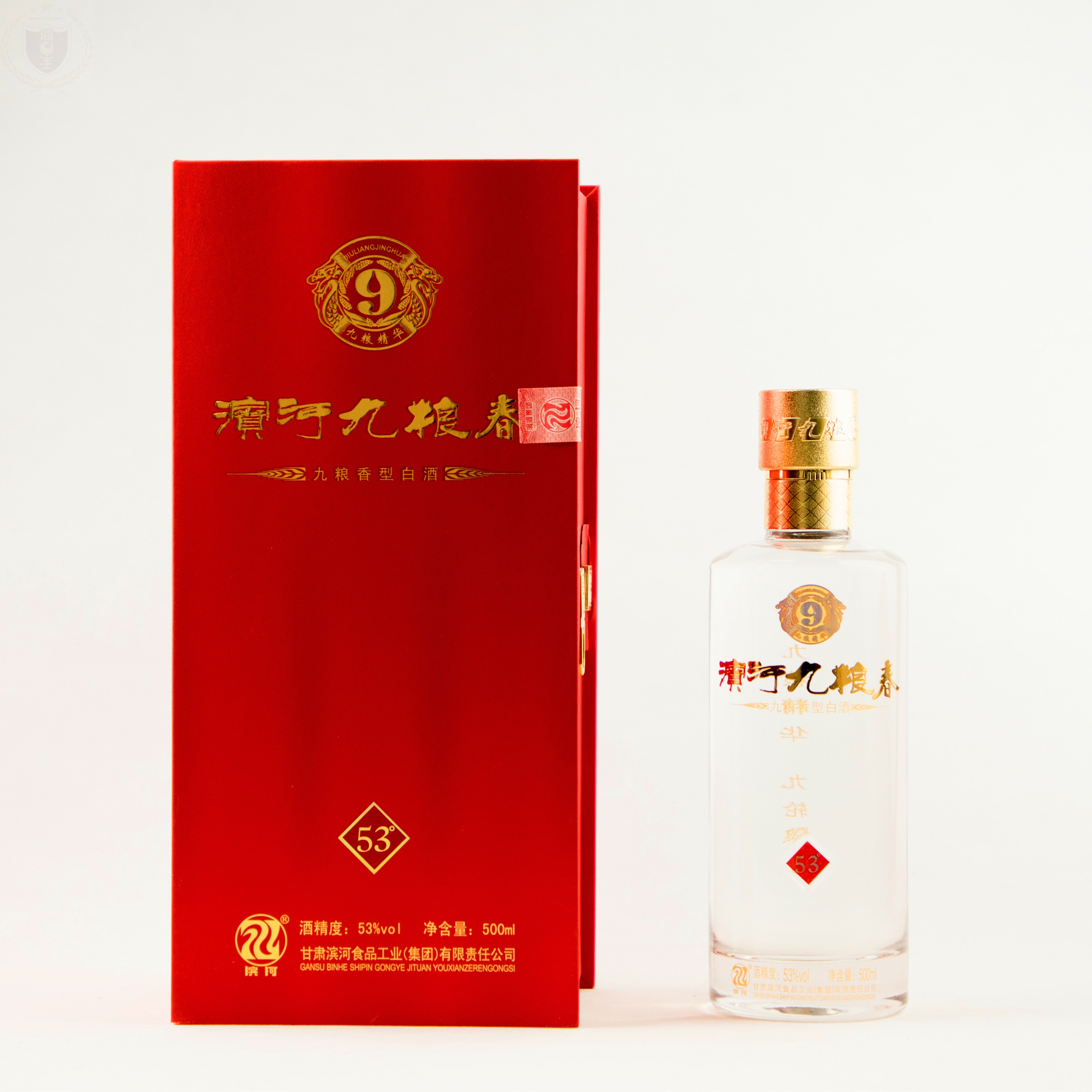 鼎牛名酒滨河九粮春53度单瓶甘肃名酒甘肃张掖特产酒送礼顺丰包邮