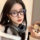 【下单立减50】猫眼方圆脸显瘦复古黑框猫型素颜眼睛镜框可百搭ZC