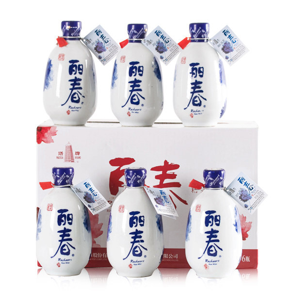 塔牌绍兴黄酒丽春精致黄酒八年陈花雕酒375ml6瓶装多省包邮