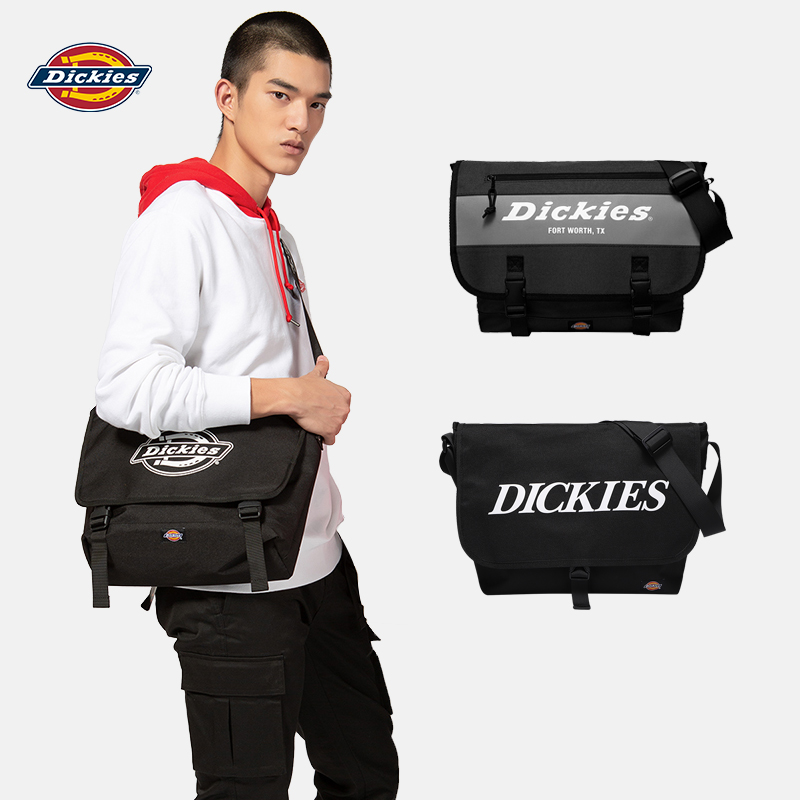 帝客dickies2020新款大号斜挎包男夜间反光logo单肩包工装邮差包