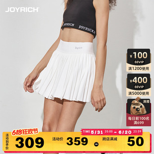 JOYRICH美式运动校园百褶裙短款短裙防走光网球裙2024夏季新款女