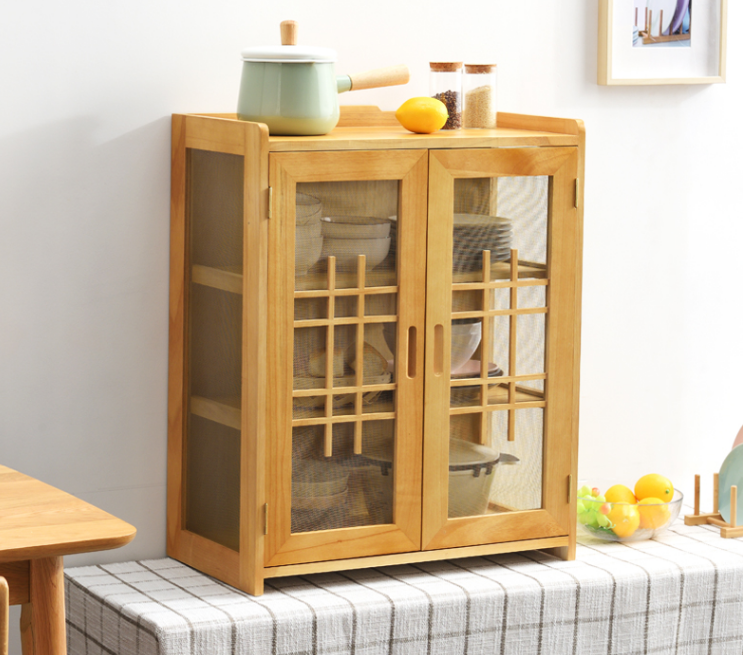 柜子简易新款台式透气多层餐厅防虫厨房碗柜分层收纳柜小型经济型_不