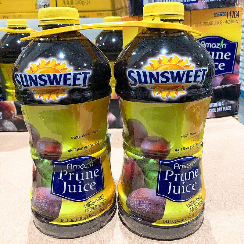 上海costco开市客美国sunsweet日光牌纯西梅汁儿童孕妇纯果汁饮料