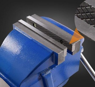 虎口打磨汽修虎钳6寸小型家用平口钳底座夹台面板钳口多功能工业