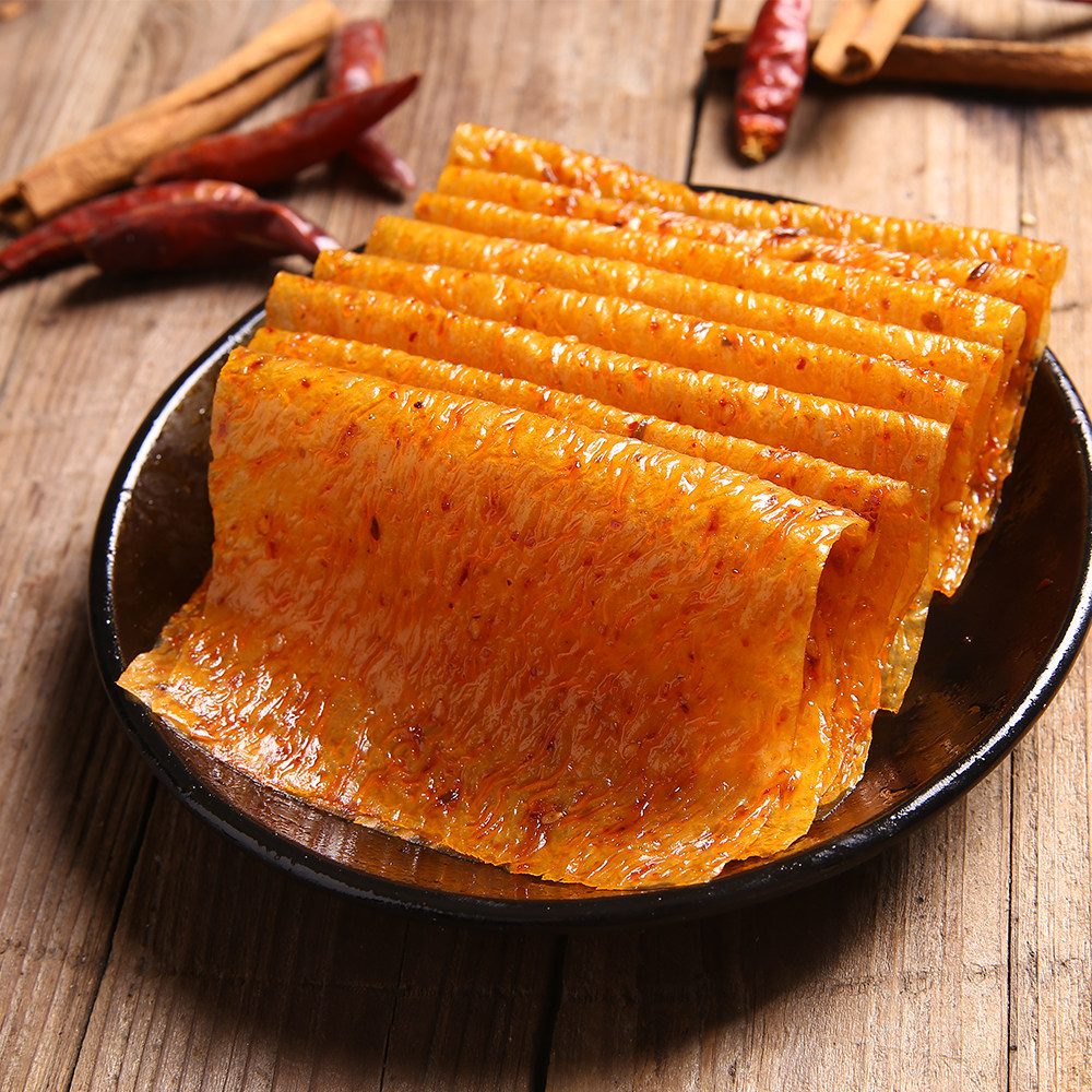 一折辣条 儿时 80后怀旧零食 老式_80后怀旧老式大辣片豆皮辣片儿时