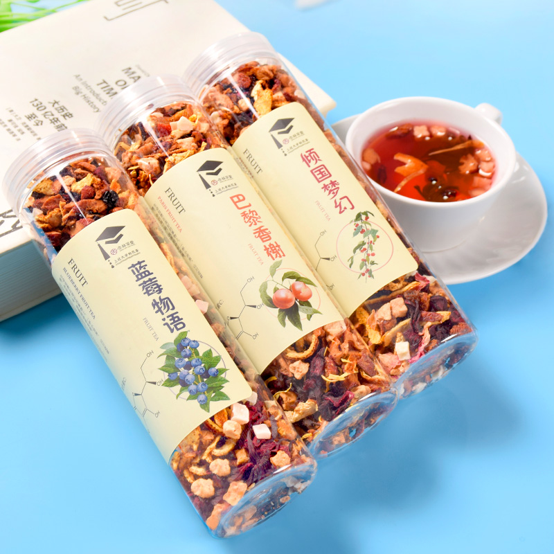 杏林草堂罐装花果茶水果茶果干巴黎香榭花茶组合果粒茶泡水喝送杯|ruв категории чай, эрзац/цветы/фрукты/переработки чая, цветы и фрукты фруктовый чай - от Buy2taobao.com для оказания профессиональной услуги покупки агента Taobao