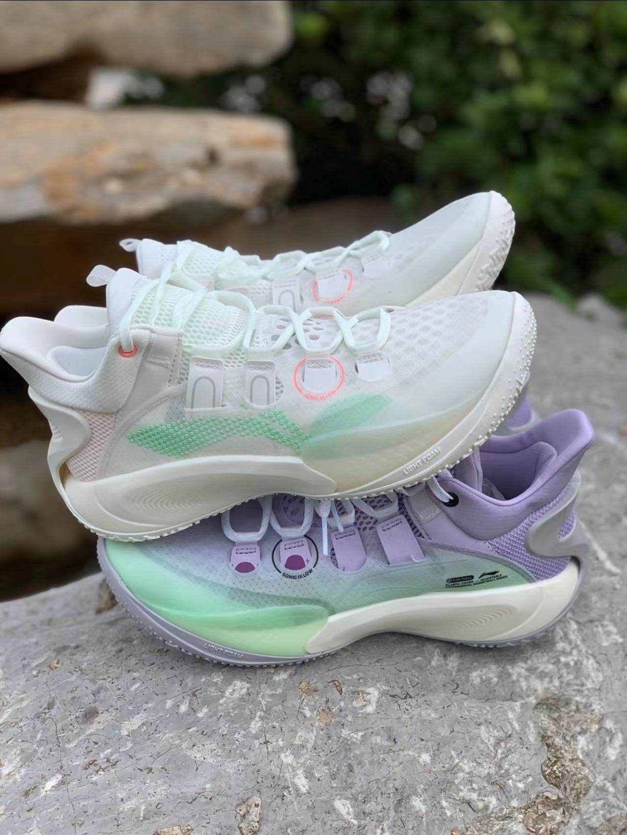 李宁音速9low男子低帮防滑耐磨回弹减震专业实战篮球鞋abar039-55