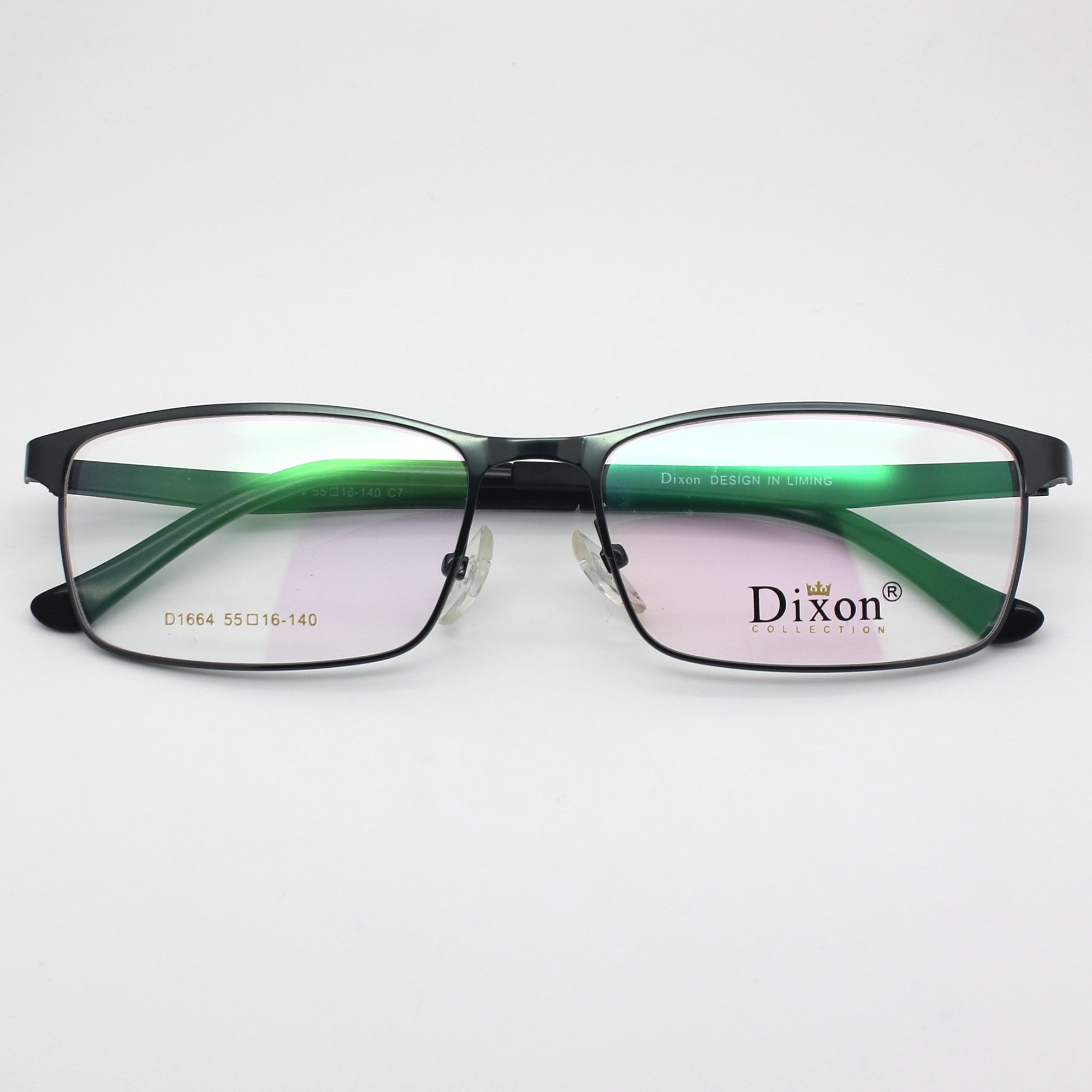 dixon迪克逊眼镜架枪灰色商务男款方形全框眼镜配近视防蓝光d1664