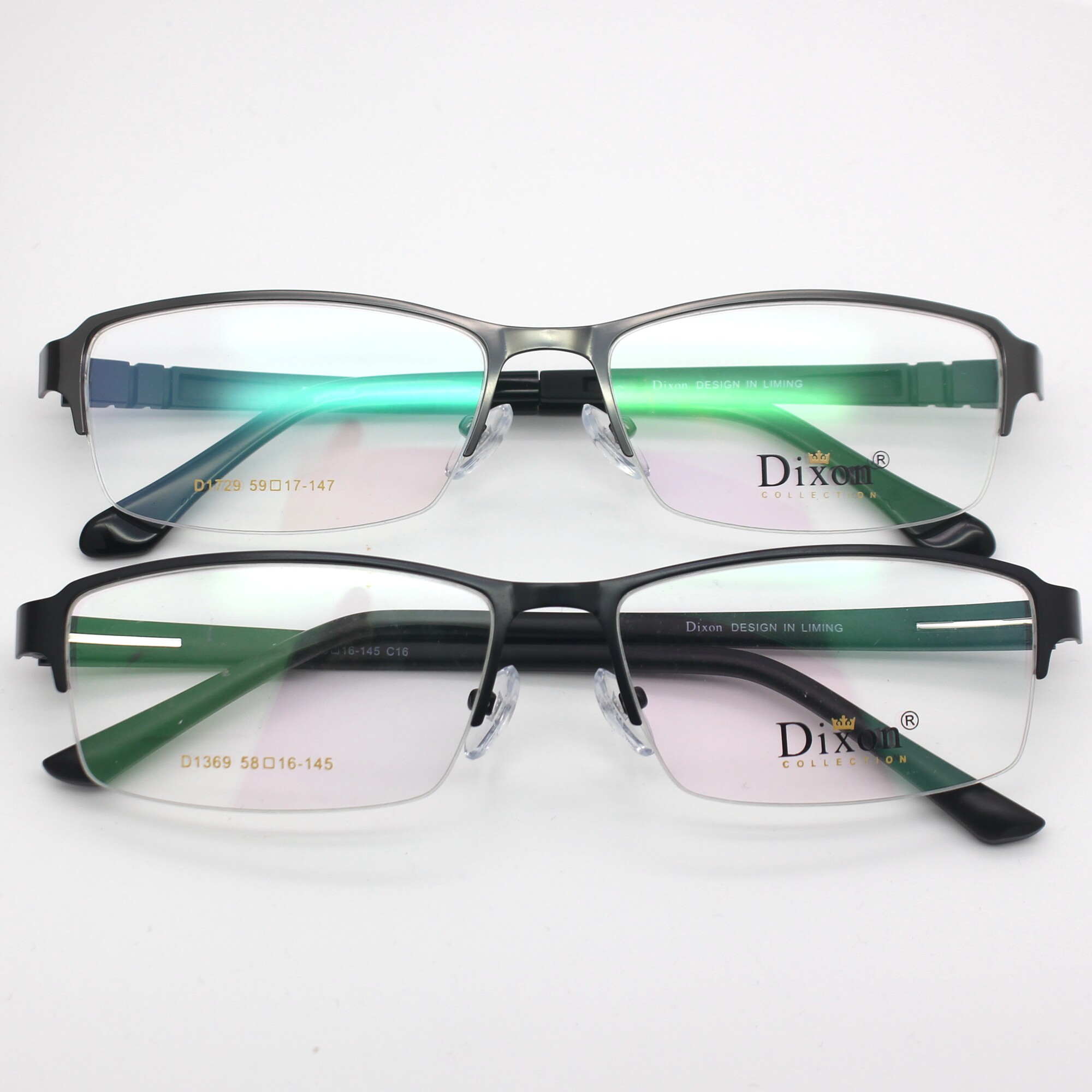 dixon迪克逊大框眼镜架商务男款休闲方形半框近视眼镜d1369/d1729