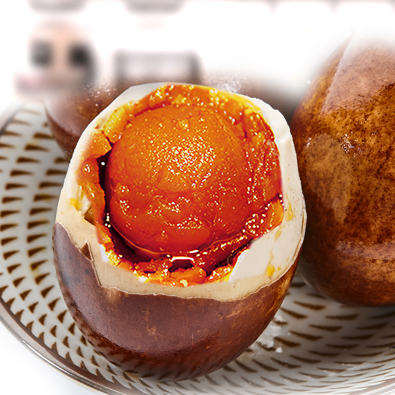 老家乡蟹香红皮烤鸭蛋红心流油咸鸭蛋4枚 60-65g/枚