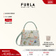 [520礼物][新品]FURLA芙拉1927花卉印花牛皮迷你女士手提包