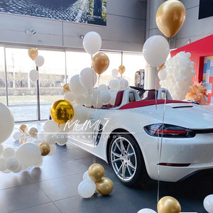 汽车4s店气球布置新车交车提车仪式车展活动展厅氛围场景装饰用品