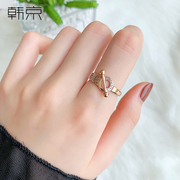 Hanjing titanium steel ring female fashion personality ins hipster Japanese light luxury index finger ring ring net red ring accessories