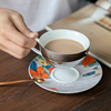 陶溪川陶瓷下午茶茶具咖啡杯碟家用情侶套裝高檔輕奢倒影杯子歐式 陶溪川陶瓷下午茶茶具咖啡杯碟家用情侶套裝高檔輕奢倒影杯子歐式