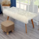 仿羊羔绒地毯卧室桌布床头柜长毛绒垫子橱窗茶几布椅垫白色毛毛毯