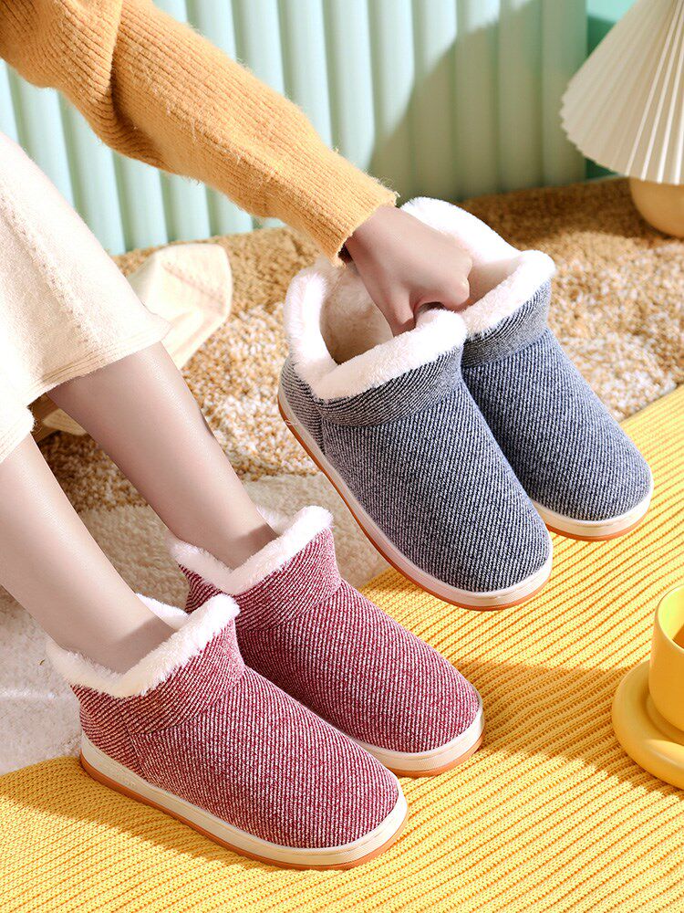 棉鞋女家居女式棉拖鞋带后跟毛拖鞋女冬有跟厚底拖鞋冬款可外穿