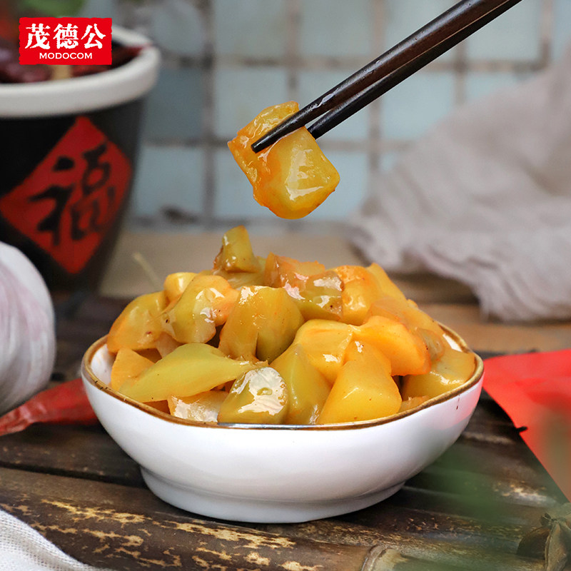 茂德公爽脆榨菜芯涪陵下饭菜开胃咸菜小包装学生清爽熟食正宗榨菜
