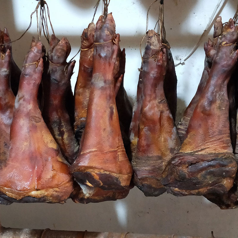 腊猪脚整只3斤 湖南特产贵州烟熏猪蹄湘西腊肉腊猪腿前脚火腿猪手