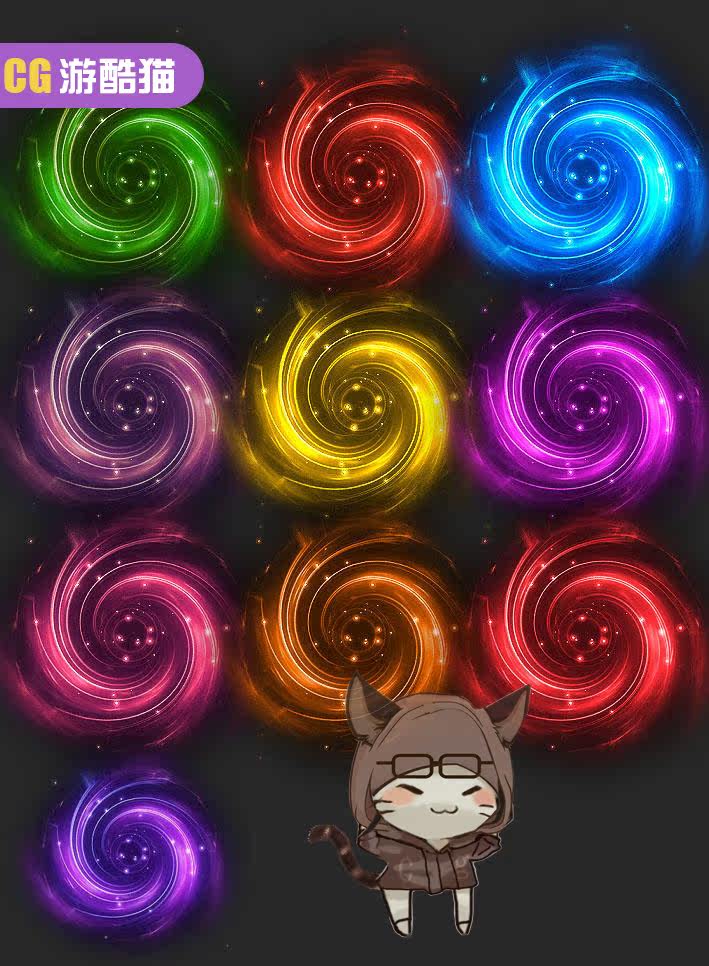 传奇npc素材 传送阵系列 高清传送阵素材 高端大气 黑洞空间 10组