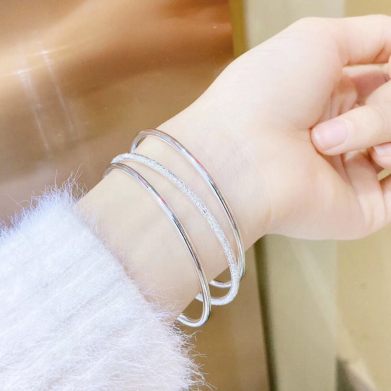 缀饰旗舰店的优惠券大全—传承纯银手镯女手饰品网红三生三世手镯细s