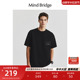 MB MindBridge男士纯色口袋通勤T恤2024新款薄款半袖夏季圆领短袖