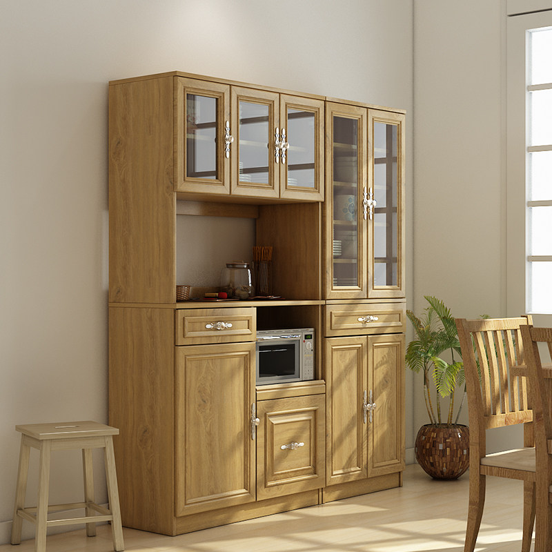 新中式餐边柜实木茶水柜碗柜备餐柜收纳柜客厅储物柜餐厅柜高柜