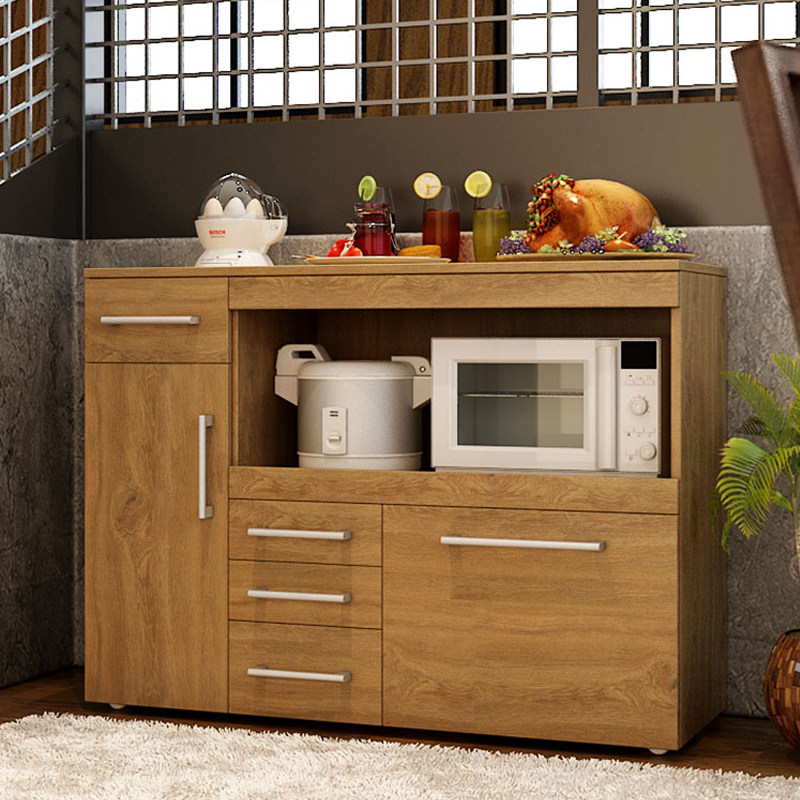 现货餐具柜餐边柜现代简约储物柜厨房茶水收纳柜碗柜微波炉柜