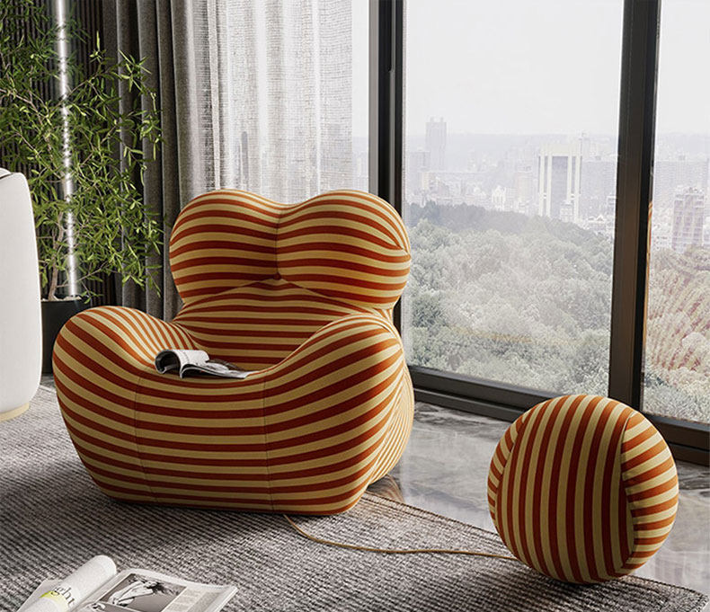 意式设计师玻璃钢绣球椅轻奢创意单人圆形泡泡椅休闲躺椅拥抱球椅