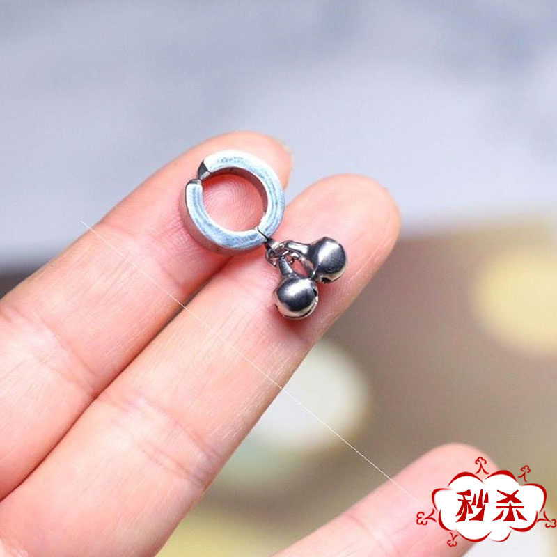 阴环无需穿孔女铃铛阴钉吊坠乳环免打孔乳钉阴钉情趣胸环夹子饰品