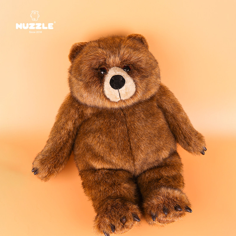 nuzzle可爱呆丑萌dakin熊棕毛绒玩具玩偶公仔